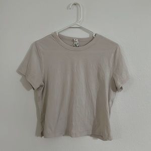 Lululemon Crop Tshirt I’m Cream